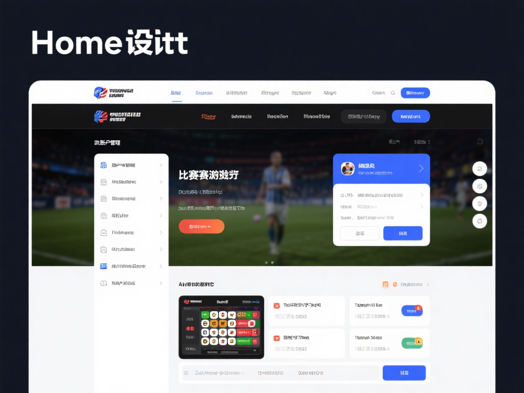 例如，主页设计中通过精简的菜单栏引导用户直达多个功